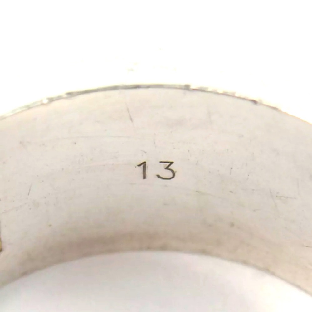 Gucci Silver Ring With G Logo Motif Fashion Handmade chic prestige - Picture 9 of 11